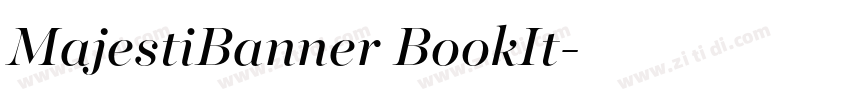 MajestiBanner BookIt字体转换